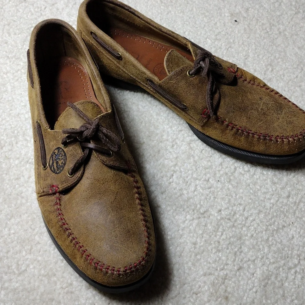 Allen Edmonds men's brown suede Sandlot NY Mets loafers. Size 8